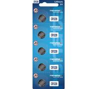 Renata CR1220 Lot de 5 piles bouton au lithium 3 V
