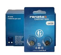 Renata CR1220 Pile Bouton Lithium 3V - Qualité Suisse pour Clés de Voiture, Lampes LED & Glucomètres - 10x Lot de 2 (20 Piles)