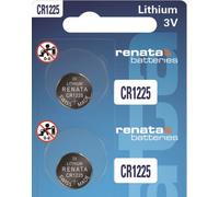 Renata CR1225 Lot de 2 piles bouton au lithium 3 V