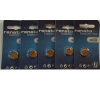 Renata CR1225 Lot de 5 piles bouton au lithium 3 V