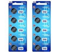 Renata CR1620 Lot de 10 piles bouton au lithium 3 V