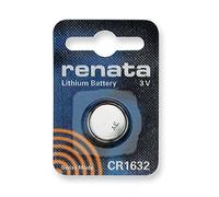 Renata CR1632 Lot de 5 piles bouton au lithium pour montre DL1632, ECR1632, BR1632 3 V