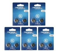 Renata CR1632 Pile Bouton Lithium 3V - Qualité Suisse pour Clés de Voiture, Capteurs Smart Home & Montres - 5X Lot de 2 (10 Piles)