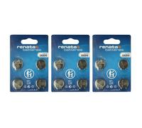 Renata CR2016 Pile bouton lithium 3V Qualité Suisse Lot de 3 x 4 (12 piles)