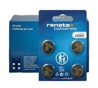 Renata CR2032 Pile bouton lithium 3V, Qualité Suisse, Lot de 10 x 4 (40 piles)