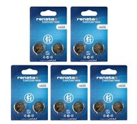Renata Lot de 5 x 2 piles bouton au lithium CR2325 3 V - Précision suisse pour montres, ordinateurs et appareils médicaux