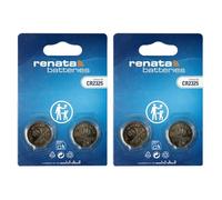Renata CR2325 Pile bouton lithium 3V, Qualité Suisse, Lot de 2 x 2 (4 piles)