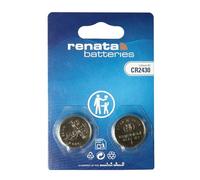 Renata CR2430, 2430 Pile Bouton Lithium 3V (1 x Lot de 2) - 2 Piles
