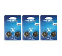 Renata CR2430 Pile bouton lithium 3V, Qualité Suisse, Lot de 3 x 2 (6 piles)
