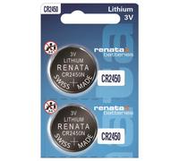Renata CR2450 Lot de 2 piles bouton au lithium 3 V