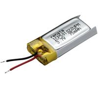 Renata ICP501022UPM Pile rechargeable spéciale prismatique avec câble LiPo 3.7 V 75 mAh