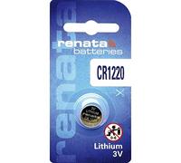 Renata Lithium Battery CR1220, 3V, 40mAh