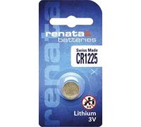 Renata Lot de 10 Blisters de 1 Pile Bouton Lithium CR1225 3V 48 mAh