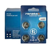 Renata Lot de 10 x 4 piles bouton au lithium CR2025 3 V - Précision suisse, puissance fiable pour tracker de fitness, clés de voiture et télécommandes
