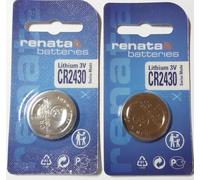 Renata Lot de 2 piles au lithium CR2430 3 V fabriquées en Suisse | Montre adget