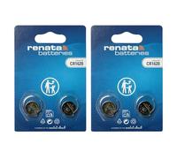 Renata Lot de 2 Piles Bouton CR1620 au Lithium 3 V - Précision Suisse pour clés de Voiture, Tracker de Fitness et Jouets - Lot de 2 x 2