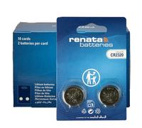 Renata Lot de 2 piles bouton CR2320 au lithium 3 V - Précision suisse pour appareils de fitness, clés de voiture et électronique spéciale