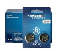 Renata Lot de 2 piles bouton CR2450N au lithium 3 V - Forme spéciale N - Précision suisse pour ordinateur de bord et maison intelligente