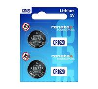 Renata CR1620 Lot de 2 piles bouton au lithium 3 V