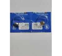 Renata Lot de 2 piles pour montre sans mercure 1,55 V 319 Remplace SR527SW 319