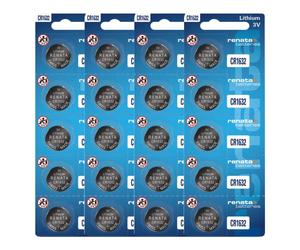 Renata Lot de 20 piles CR1632 au lithium 3 V