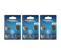 Renata Lot de 3 Piles Bouton au Lithium CR2016 3 V - Précision Suisse, Puissance fiable pour Tracker de Fitness, clés de Voiture et télécommandes - Lot de 3 x 4