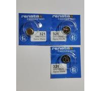 Renata Lot de 3 piles pour montre 321 0 % Hg sans mercure