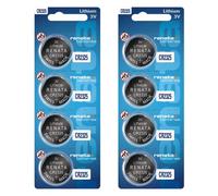 Renata Piles bouton CR2325 - Lithium 3 V - Lot de 8