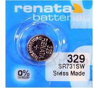 Renata - Pile Bouton oxyde Argent 329 Renata 1.55V 37mAh - Blister(s) x 1