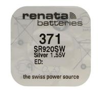 Renata Pile bouton Silver Oxyde 371 / SR920 SW – 0% mercure