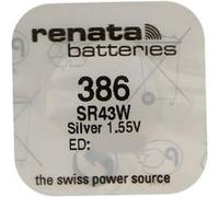 Renata Pile bouton Silver Oxyde 386 (SR43W) 0% mercure G