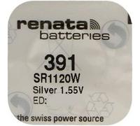 RENATA Lot de 3 Piles Bouton Silver Oxyde 391 / SR1120W 0% Mercure