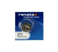 Renata Pile de Montre 371 ou SR920SW Swissness 1,5 V 1 x 371 ou SR 920 SW Argent