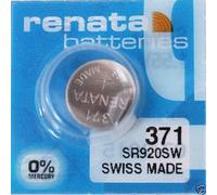 Renata Piles au lithium oxyde d'argent pour montre 371-SR920SW > PackOf-1