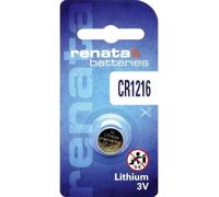Pile bouton CR1216 lithium 3V 25 mAh Renata