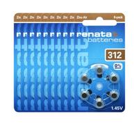 Renata prothèse auditive Batterie ZA 312 Maratone Zinc Air Appareil auditif Pack de 6 pcs (3 Paquet de ZA 312)