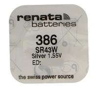Renata Pile bouton Silver Oxyde 386 (SR43W) 0% mercure G