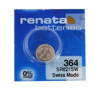Renata SR621SW 364 Lot de piles pour montre Fabriqué en Suisse 1,55 V-Lot de 10