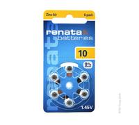 Renata / Swatch Group - Pile auditive 10A RENATA 0%Hg 1.45V 105mAh-Renata / Swatch Group
