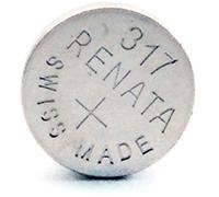 Renata - Swatch Group - Pile bouton oxyde argent 317 RENATA 1.55V 10.5mAh - Blister(s) x 1,,1343