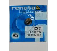 Renata / Swatch Group - Pile Bouton oxyde Argent 337 Renata 1.55V 8mAh - Blister(s) x 1