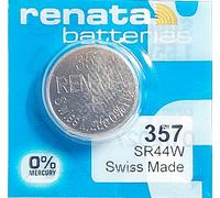 Renata/Swatch Group - Pile Bouton oxyde Argent 357 Renata 1.55V 190mAh - Blister(s) x 1