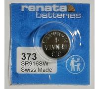 Renata/Swatch Group - Pile Bouton oxyde d'argent 373 Renata 1,55 V 29 mAh - Blister x 1
