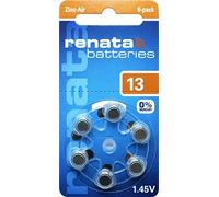 Renata zA 13 60 piles pour appareils auditifs 310 mAh 1,4 v