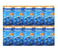 Renata zA 13 60 piles pour appareils auditifs 310 mAh 1,4 v