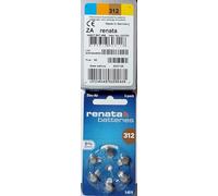 Renata Piles pour appareils auditifs ZA 312 1,4 V 180 mAh – 60 pièces