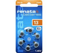 Ewanto Piles pour appareils auditifs ZA13.DP6 Taille 13 Orange 1,45 V Lot de 30