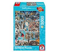 Schmidt-Spiele Puzzle Hollywood XXL Renato Casaro – 3000 pièces – Coloré