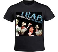 Renato Zero Trapezio Men's O Neck Cotton T Shirt Black S