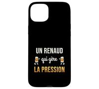 Renaud Qui Gère la Pression Cadeau Renaud Humour Bière Coque pour iPhone 15 Plus